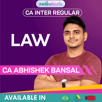 CA Inter Law Regular Batch by CA Abhishek Bansal