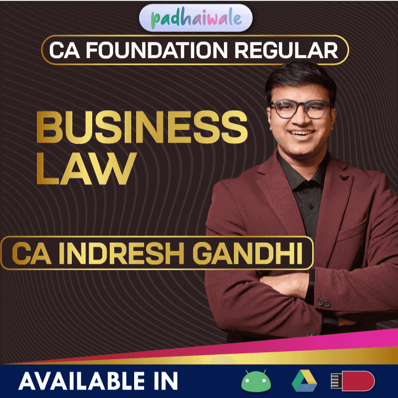 CA Foundation Business Law Regular Batch by CA Indresh Gandhi