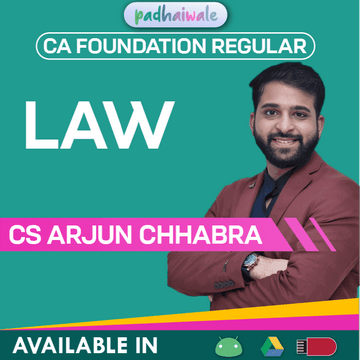 CA Foundation Business Law Regular Batch by CS LLM Arjun Chhabra