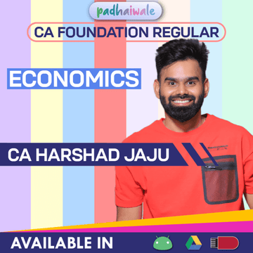 CA Foundation Economics Regular Batch by CA Harshad Jaju