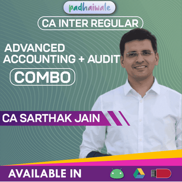 CA Inter Advanced Accounting + Audit Combo Regular Batch by CA Sarthak Jain
