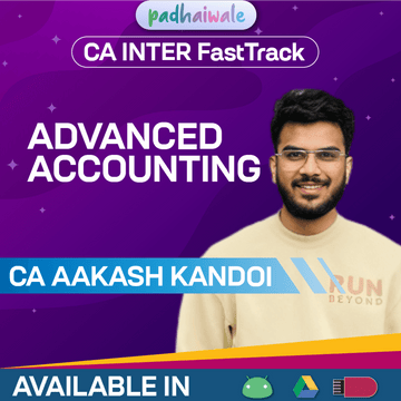 CA Inter Advanced Accounting FastTrack Batch by CA Aakash Kandoi