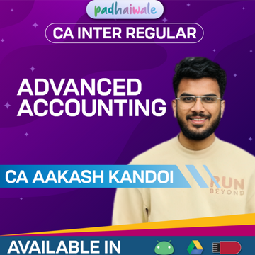 CA Inter Advanced Accounting Regular Batch by CA Aakash Kandoi