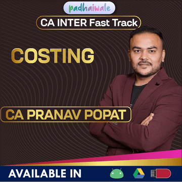 CA Inter Costing FastTrack Batch by CA Pranav Popat
