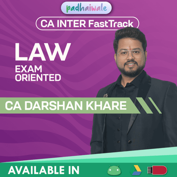 CA Inter Law FastTrack Batch by CA Darshan Khare