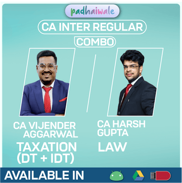 CA Inter Law + Tax Combo Regular Batch by CA Harsh Gupta & CA Vijender Aggarwal