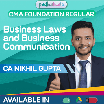 CMA Foundation Business Laws and Business Communication Regular Batch by CA Nikhil Gupta