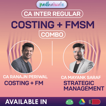 CA Inter Costing + FM SM Combo Regular Batch by CA Ranjan Periwal and CA Mayank Saraf