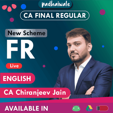 CA Final FR in English Live Regular Batch New Scheme by CA Chiranjeev Jain