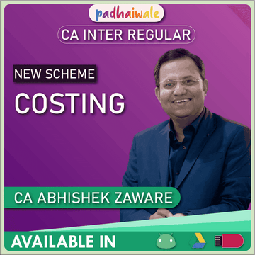 CA Inter Costing Regular Batch by CA Abhishek Zaware
