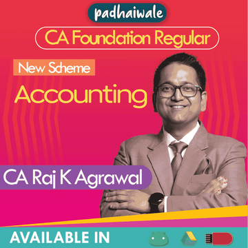 CA Foundation Accounting Regular Batch New Scheme by CA Raj K Agrawal