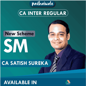CA Inter SM Regular Batch New Scheme by CA Satish Sureka