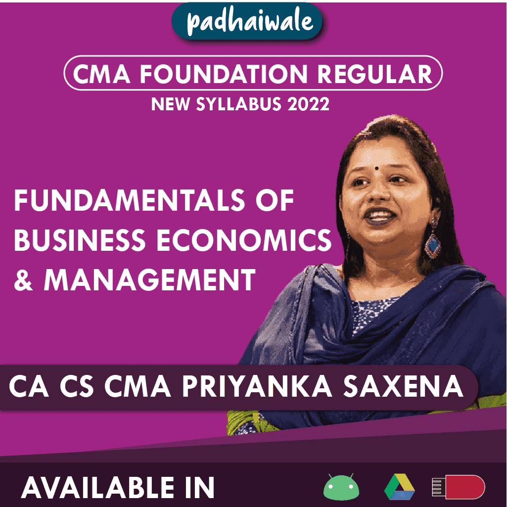 CMA Foundation Business Economics Regular Batch by CA CS CMA Priyanka Saxena