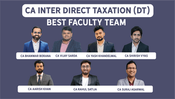 Best CA Inter Direct Taxation faculty team on Padhaiwale