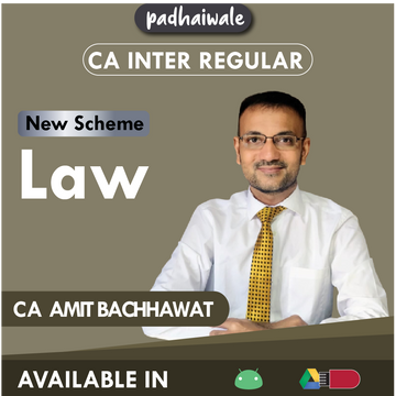 CA Inter Law Regular Batch New Scheme by CA Amit Bachhawat