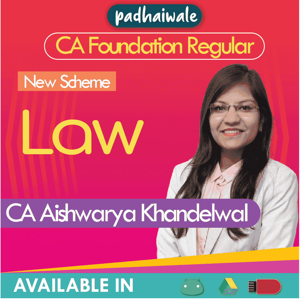 CA Foundation Business Laws Regular Batch New Scheme by CA Aishwarya Khandelwal