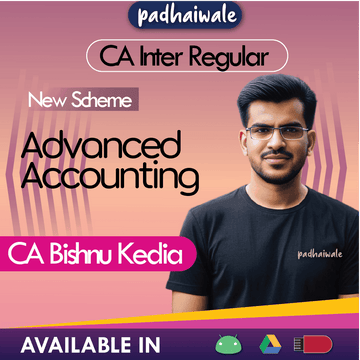 CA Inter Advanced Accounting Regular Batch New Scheme by CA Bishnu Kedia