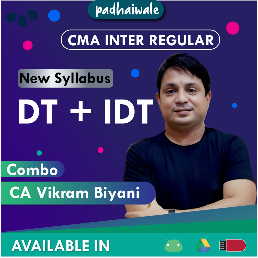 CMA Inter Direct and Indirect Taxation Vikram Biyani