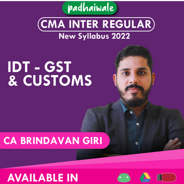 CMA Inter IDT GST & Customs Brindavan Giri