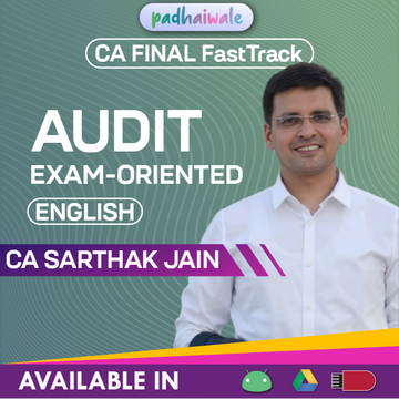 CA Final Audit in English Exam-Oriented FastTrack Batch by CA Sarthak Jain