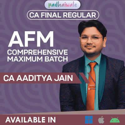 CA Final Advanced Financial Management Regular Classes by CA Aaditya Jain for ICAI