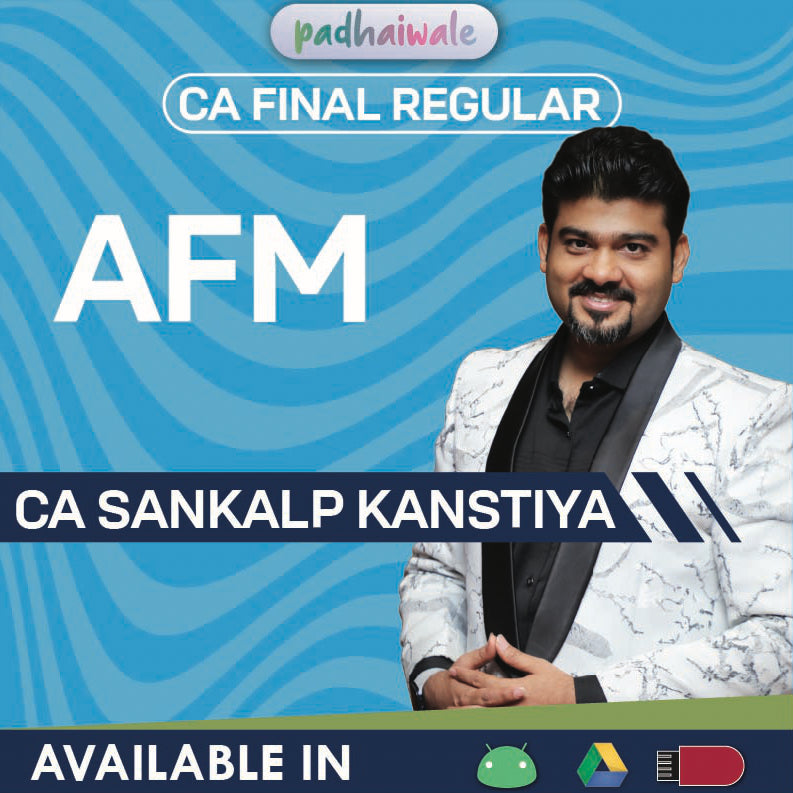 Master CA Final Advanced Financial Management with CA Sankalp Kanstiya. Regular Batch covering ICAI syllabus, case studies & concept-based learning.