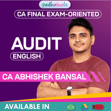 CA Final Audit English Exam-Oriented Batch by CA Abhishek Bansal