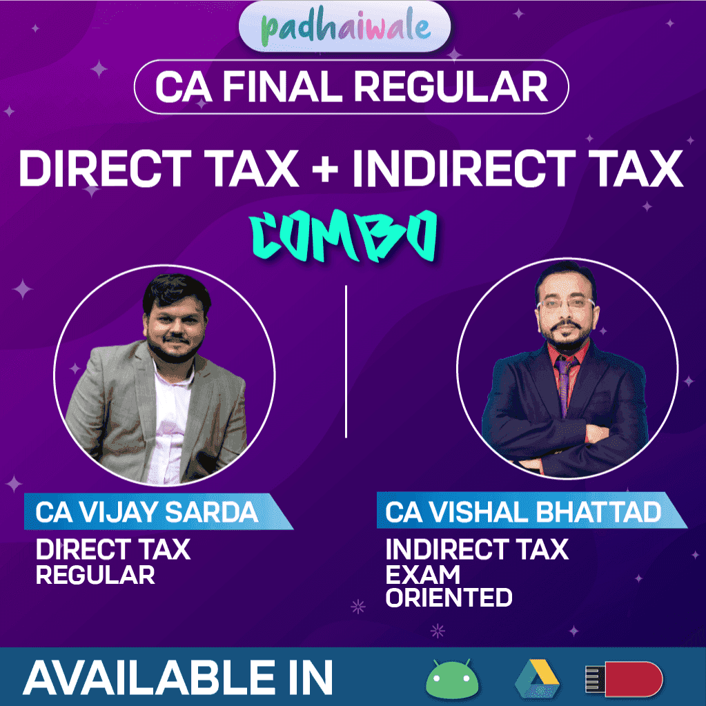 CA Final DT Regular + IDT Exam Oriented Combo by CA Vijay Sarda & CA Vishal Bhattad