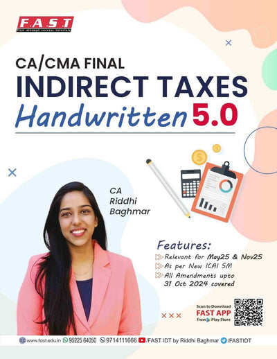 CA Final IDT Handwritten 5.0 Books by CA Riddhi Baghmar