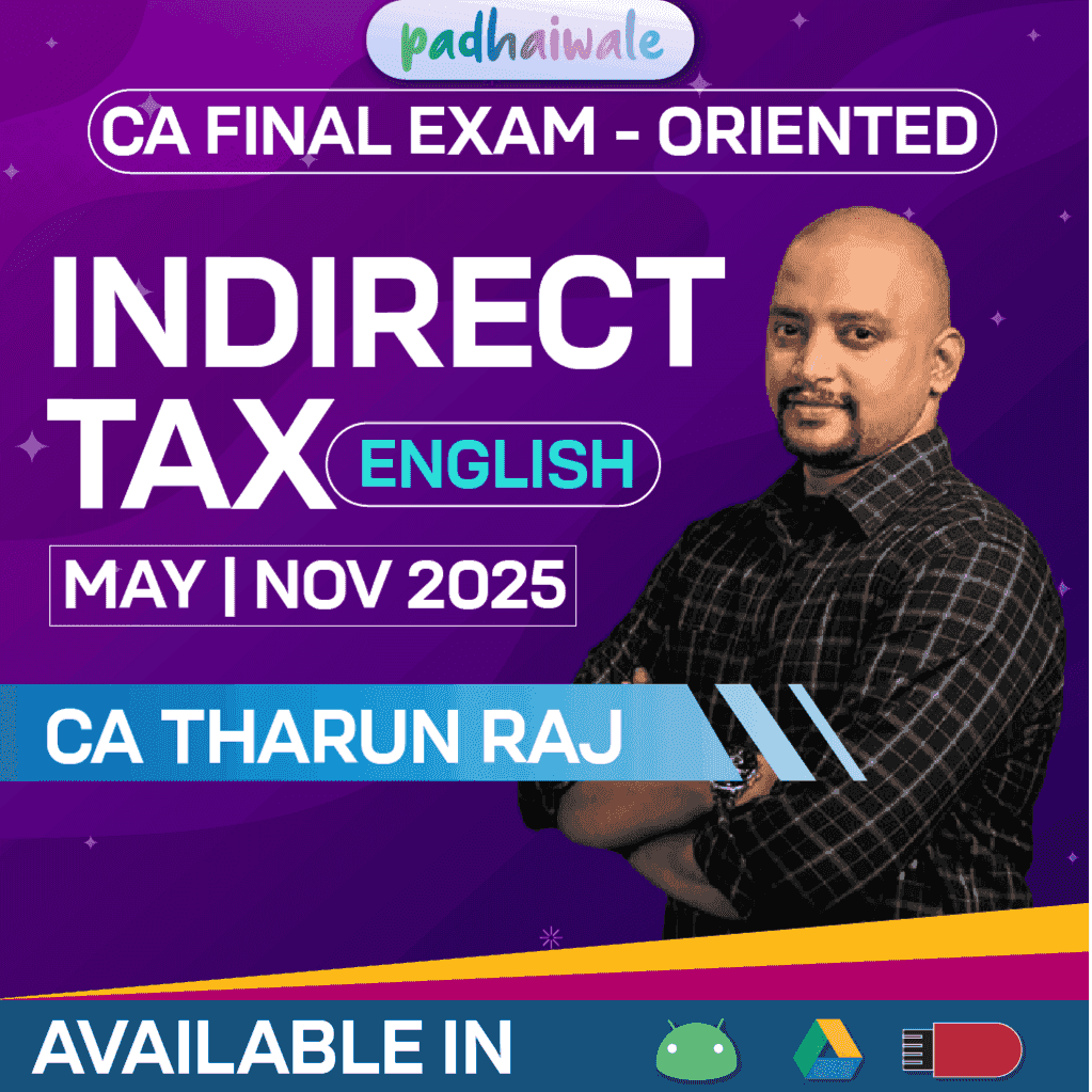 CA Final IDT in English Exam Oriented Batch by Prof Tharun Raj