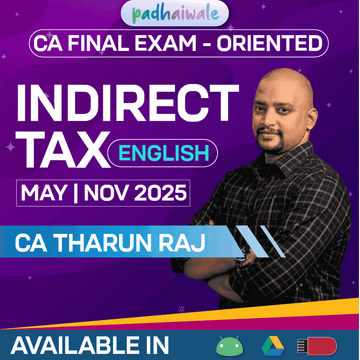 CA Final IDT in English Exam Oriented Batch by Prof Tharun Raj