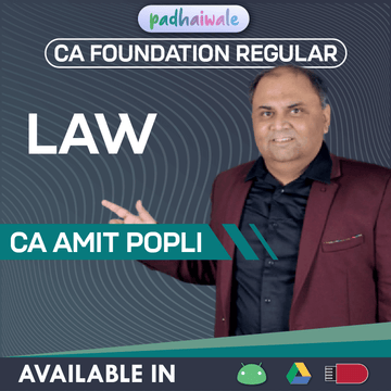 CA Foundation Law Regular Classes by CA Amit Popli as per ICAI syllabus
