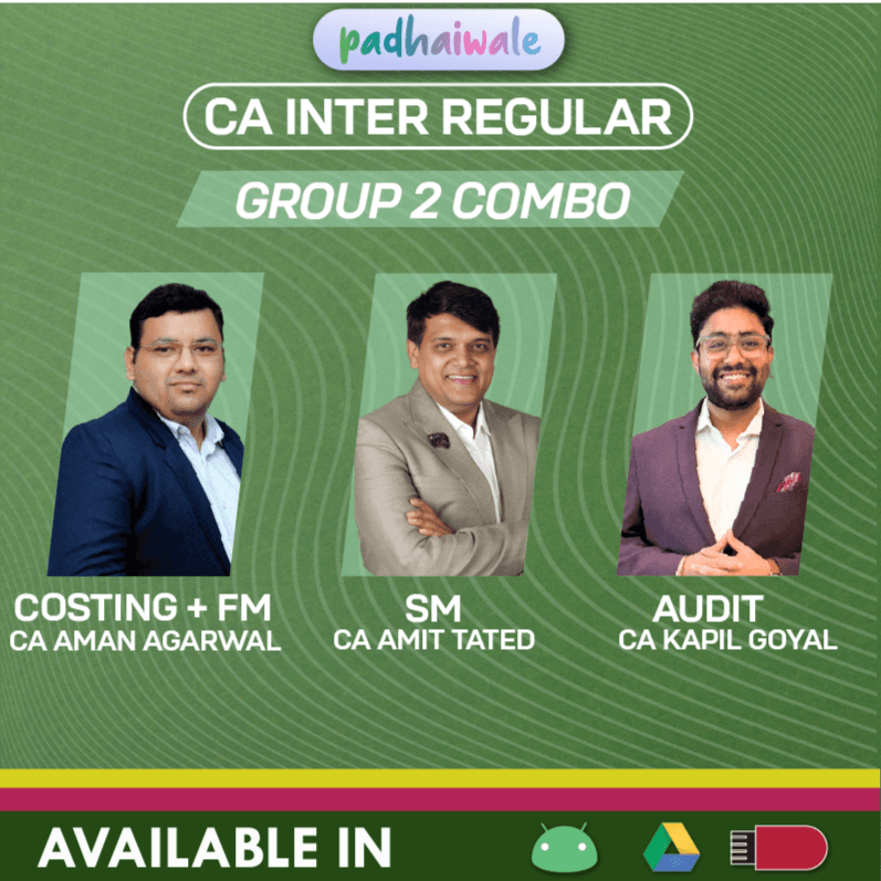 CA Inter Audit + FM SM Combo Regular Batch by CA Kapil Goyal, CA Aaditya Jain & CA Amit Tated