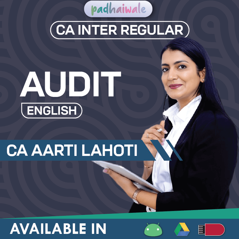 CA Inter Audit English Regular Classes by CA Aarti Lahoti for ICAI