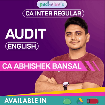 CA Inter Audit in English Regular Batch by CA Abhishek Bansal