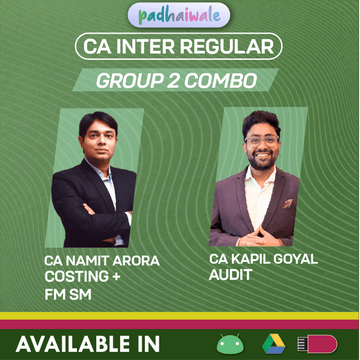 CA Inter Costing + Audit + FM SM Combo Regular Batch by CA Namit Arora & CA Kapil Goyal