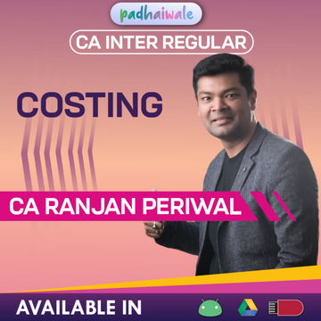 CA Inter Costing Classes | CA Ranjan Periwal | Regular Batch