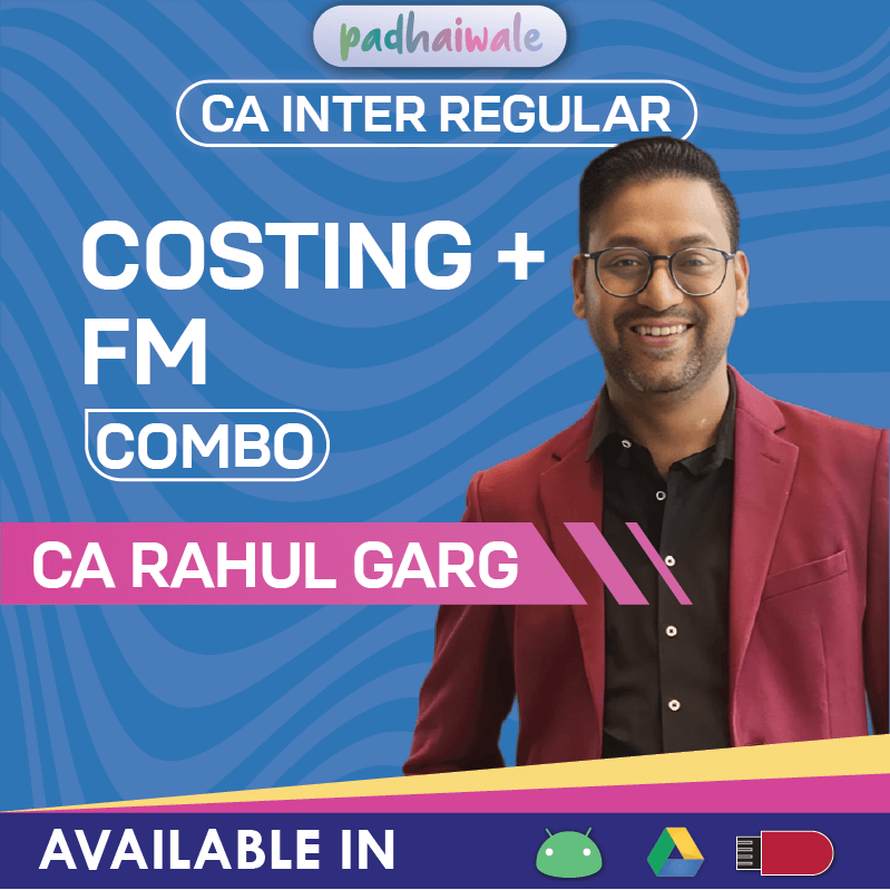CA Inter Costing and Financial Management Regular Combo Online Classes with exam-focused teaching by Rahul Garg for ICAI
