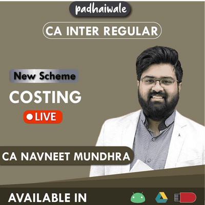 CA Inter Costing Regular Classes and Study Material by CA Navneet Mundhra for ICAI