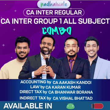 CA Inter Group 1 All Subject Combo by CA Aakash Kandoi, CA Karan Kumar, CA Bhanwar Borana, & CA Vishal Bhattad
