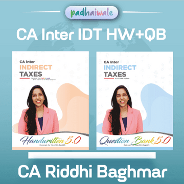 CA Inter IDT (Handwritten + Question Bank) Books by CA Riddhi Baghmar