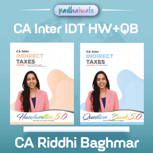 CA Inter IDT (Handwritten + Question Bank) Books by CA Riddhi Baghmar