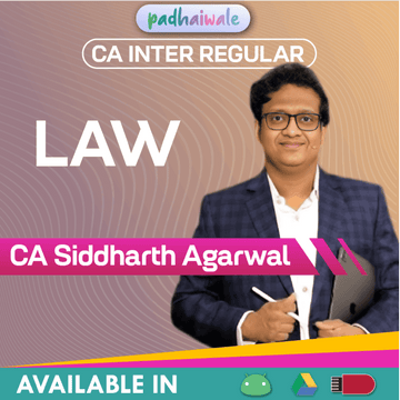 CA Inter Law 2.0 Regular Batch by CA Siddharth Agarwal – Updated ICAI Law Syllabus with Case Laws & Conceptual Learning