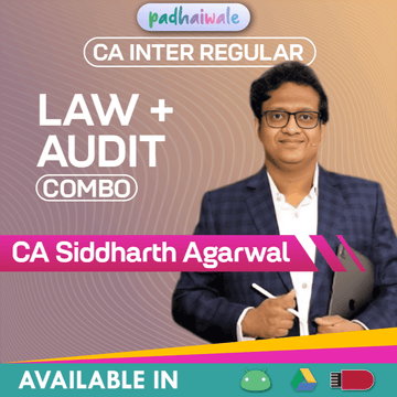 CA Inter Law + Audit Combo Regular Batch by CA Siddharth Agarwal
