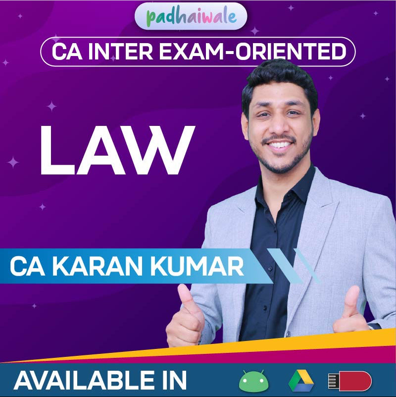 CA Inter Law Exam-Oriented FastTrack Batch by CA Karan Kumar – Quick Revision of Corporate & Other Laws as per ICAI Syllabus
