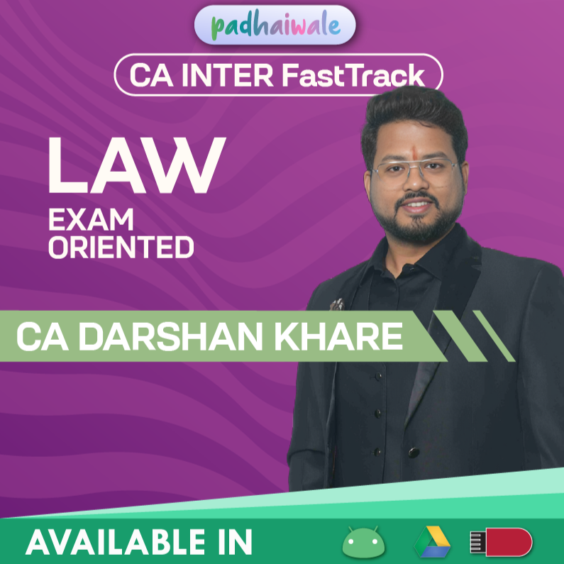 CA Inter Law FastTrack Batch by CA Darshan Khare