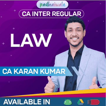 CA Inter Law Regular Batch by CA Karan Kumar – Complete Corporate & Other Laws coverage as per ICAI Syllabus with Practical Insights