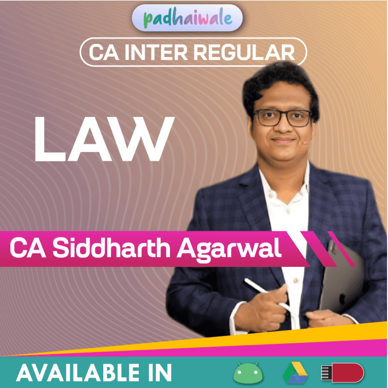 CA Inter Law Regular Batch by CA Siddharth Agarwal