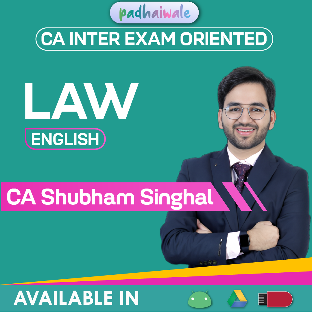 CA Inter Law in English Exam-Oriented Batch by CA Shubham Singhal – Companies Act, Contract Law & Practical Exam Problem Solving