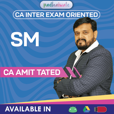 CA Inter Strategic Management Exam Oriented Online Classes with case-based preparation by CA Amit Tated for ICAI